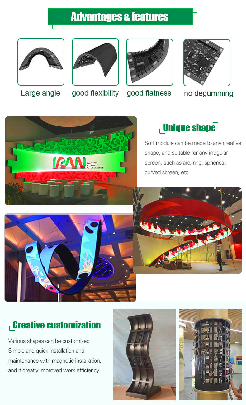 Гибкий светодиодный экран HD