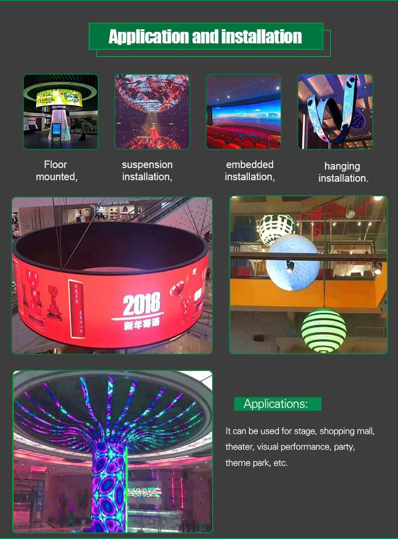 гибкая светодиодная панель экрана