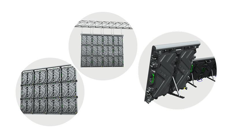 Светодиодные решения отображения варьируются с методами установки