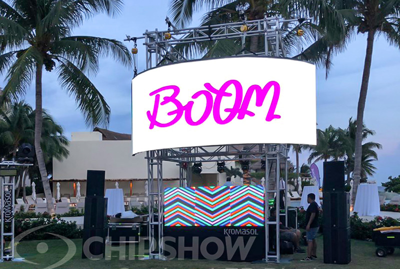 Экран проката сцены P3.91 в Мексике