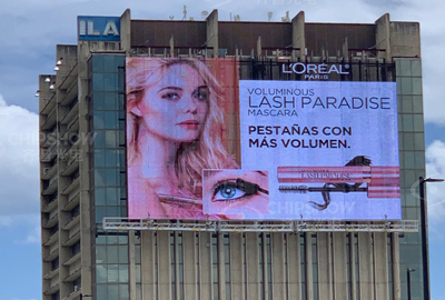 c-vent p25 прозрачный светодиодный экран